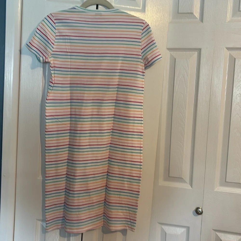 NWT J CREW short sleeve striped t-shirt dress 100% cotton size XXS - Picture 7 of 7